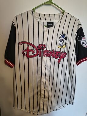 Disney Mickey Pinstripe Baseball Jersey
